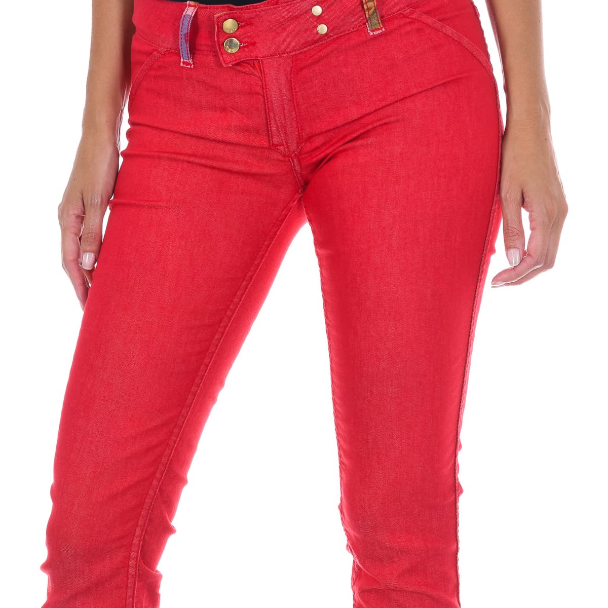 Women's Pants Met Red