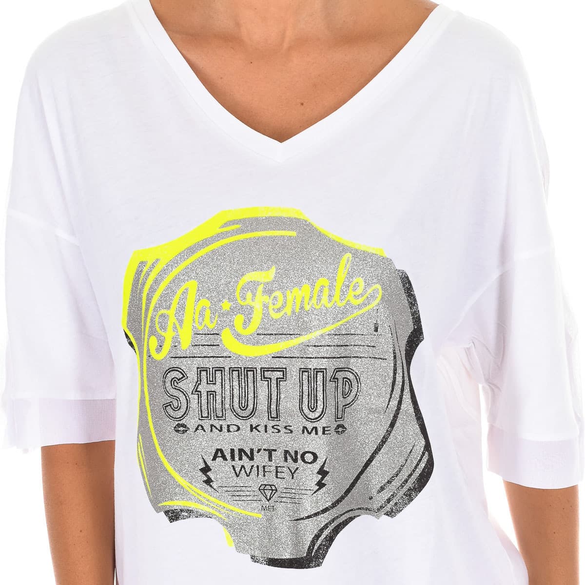 Women's T-Shirts Met White