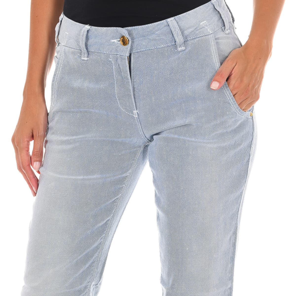 Women's Pants Met Blue