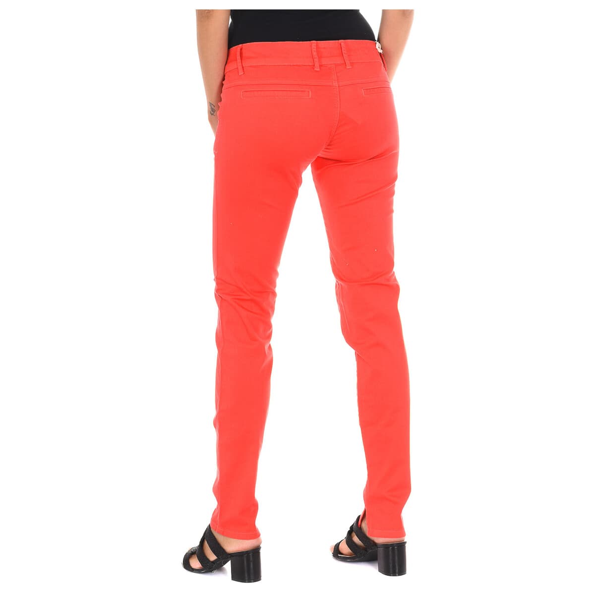 Women's Jeans Met Red