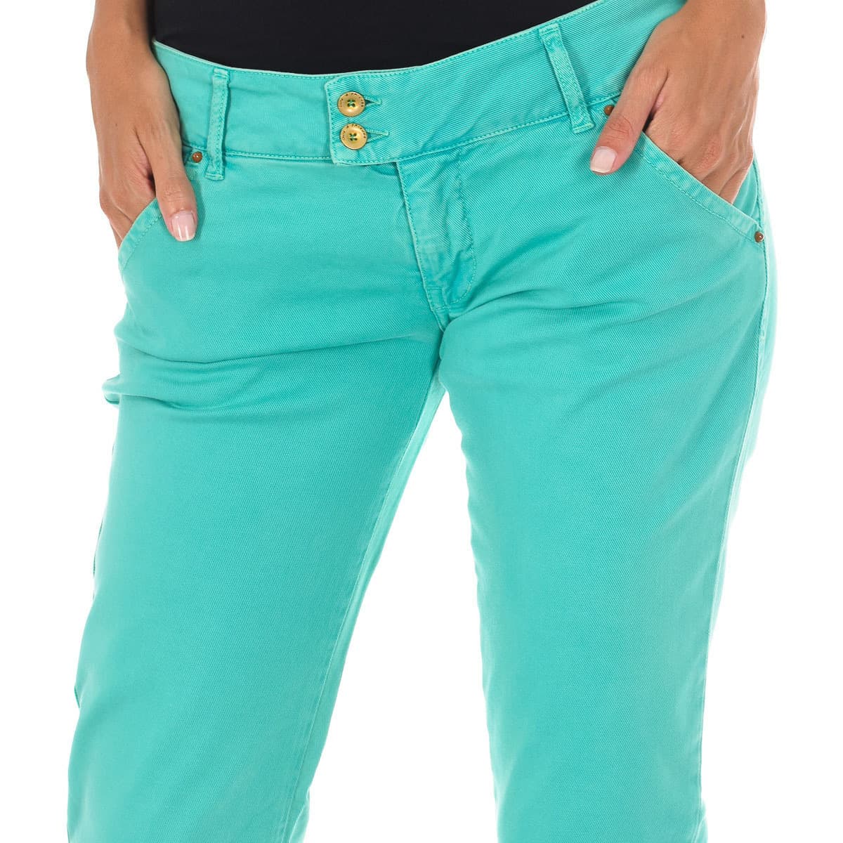 Women's Jeans Met Green