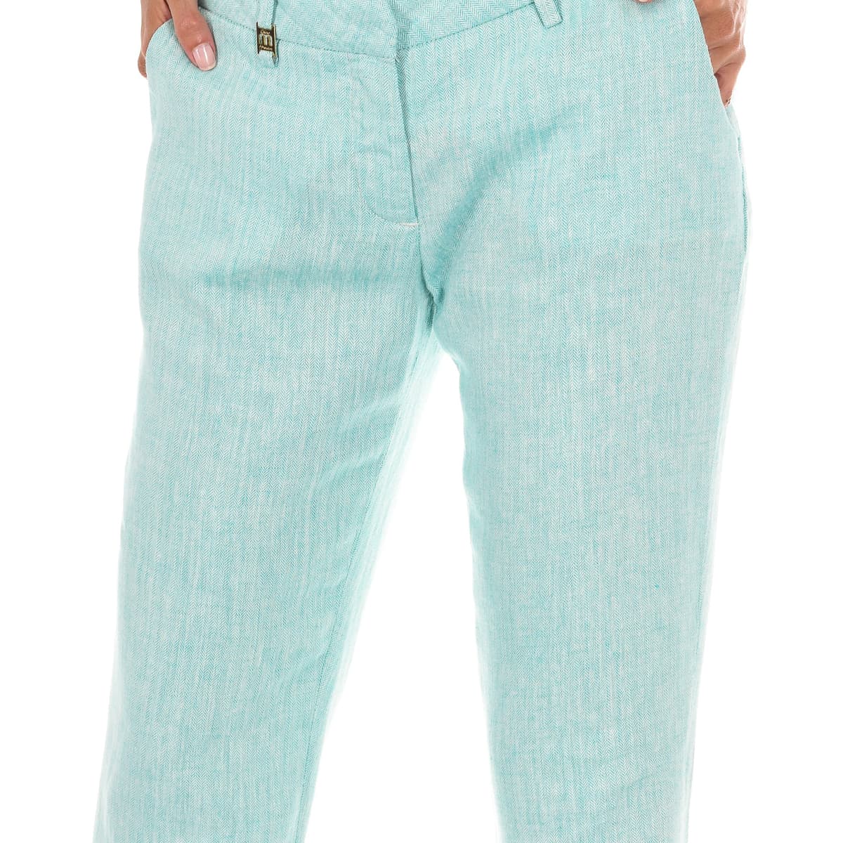Women's Pants Met Green