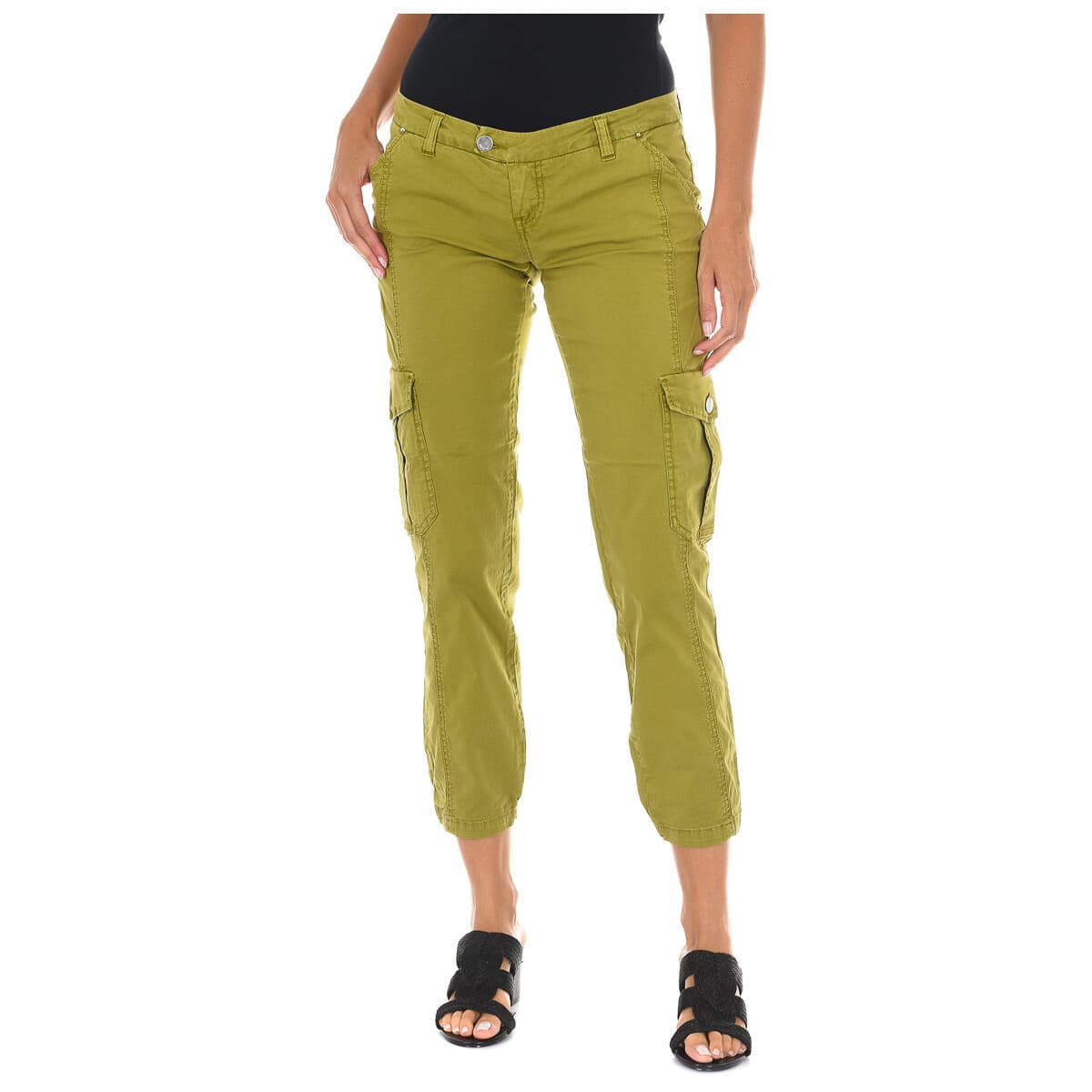 Women's Pants Met Green