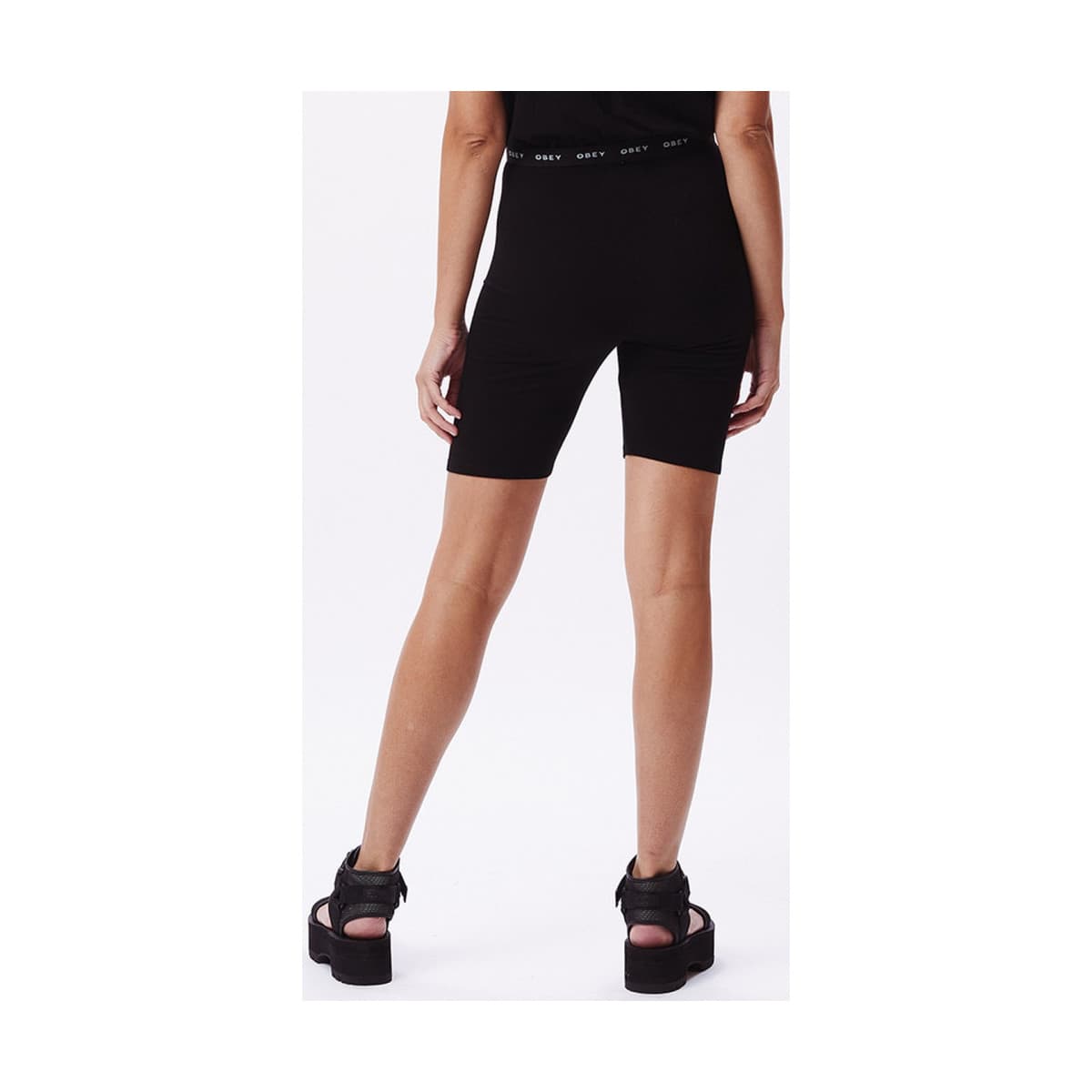 Women's Shorts Obey Black