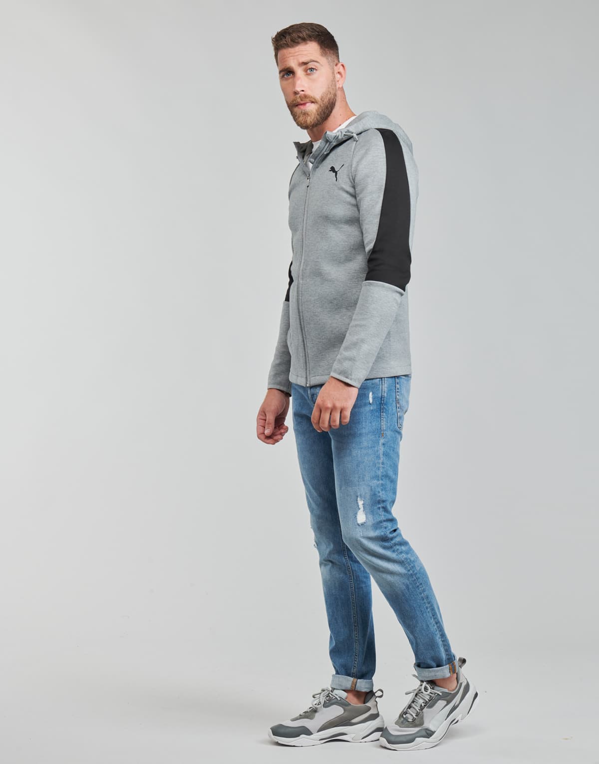 Men's Sweatshirts Puma Gray