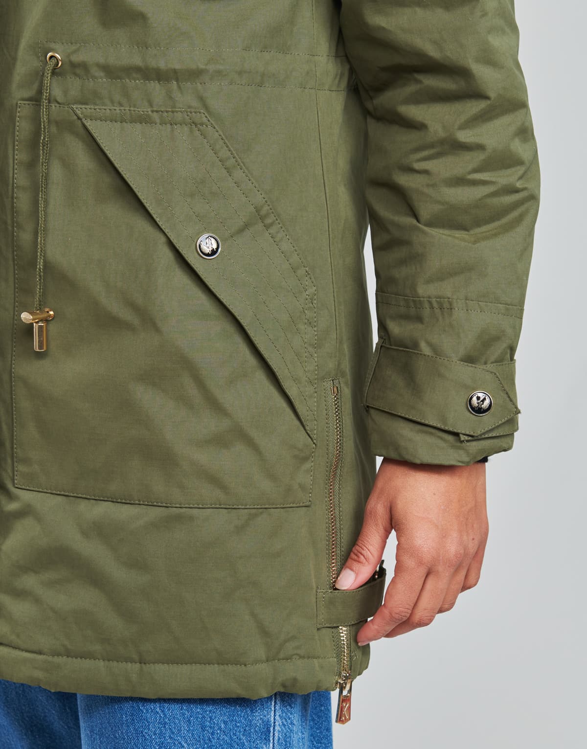 Women's Parkas Kaporal Khaki