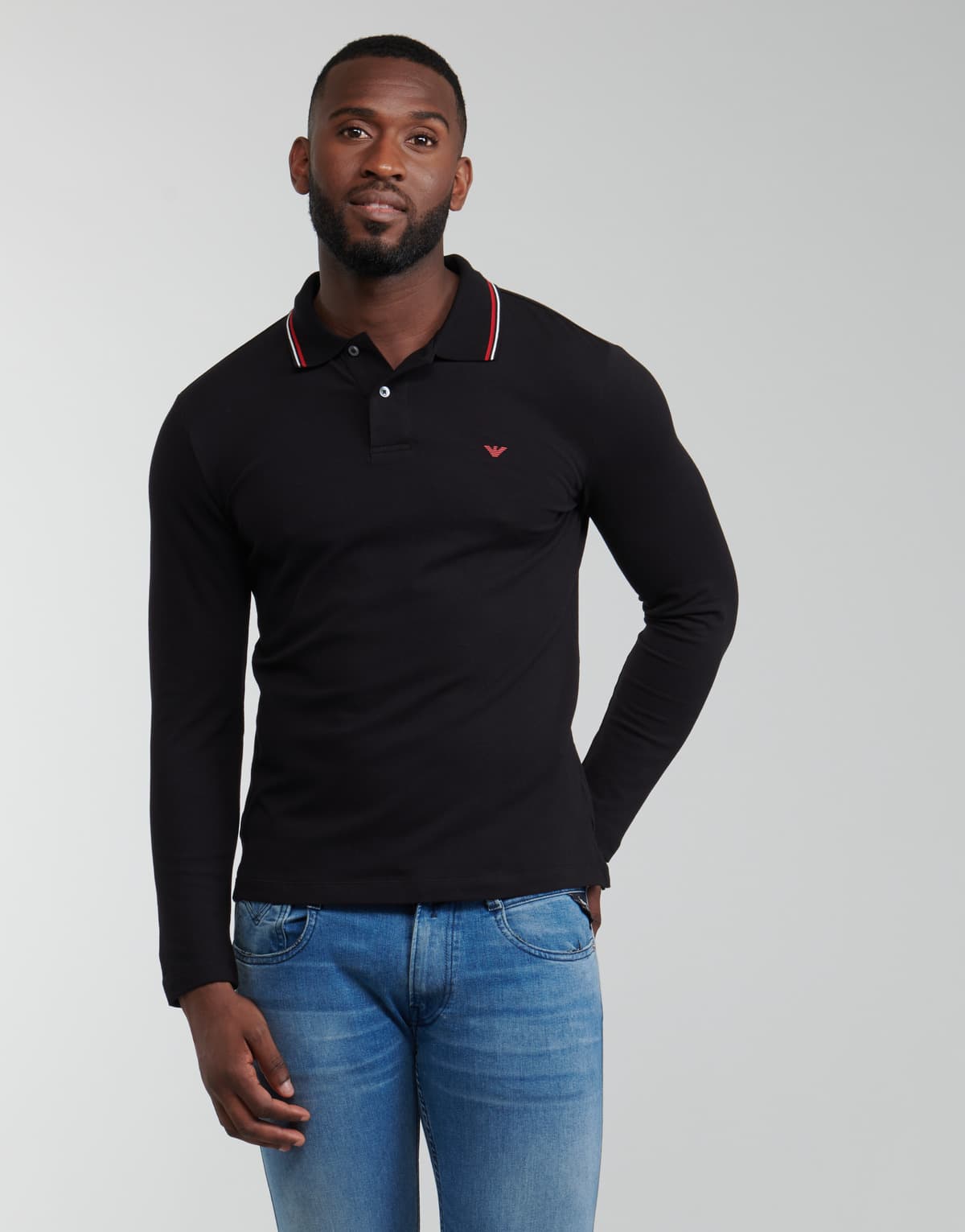Men's Polo Shirts Emporio Armani Black