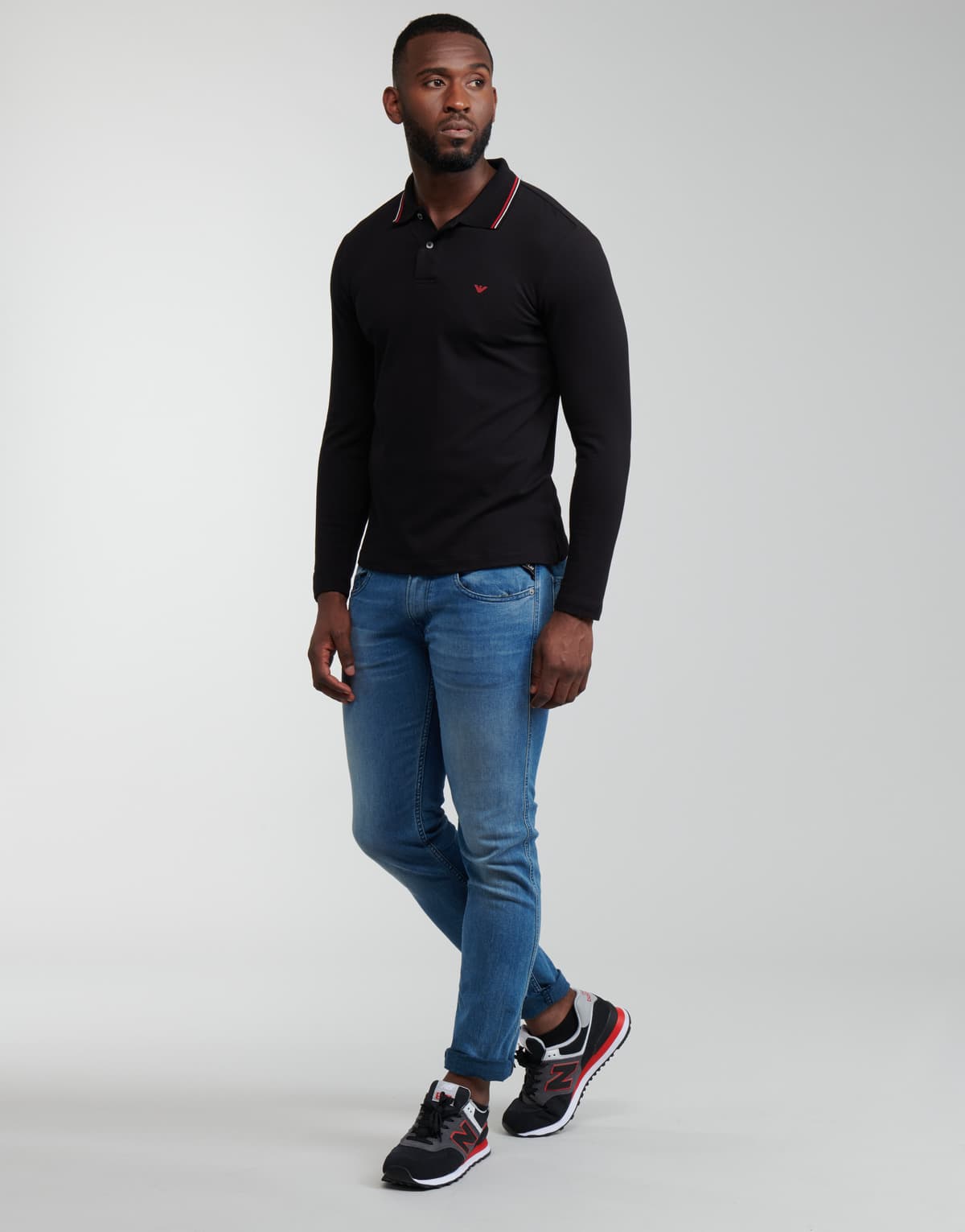 Men's Polo Shirts Emporio Armani Black