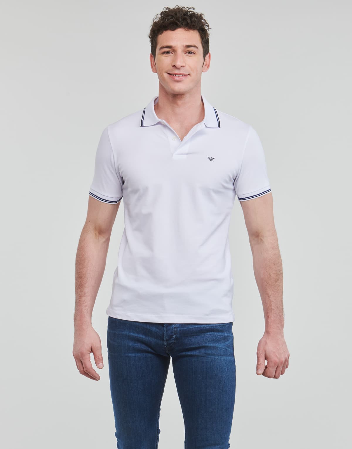 Men's Polo Shirts Emporio Armani White