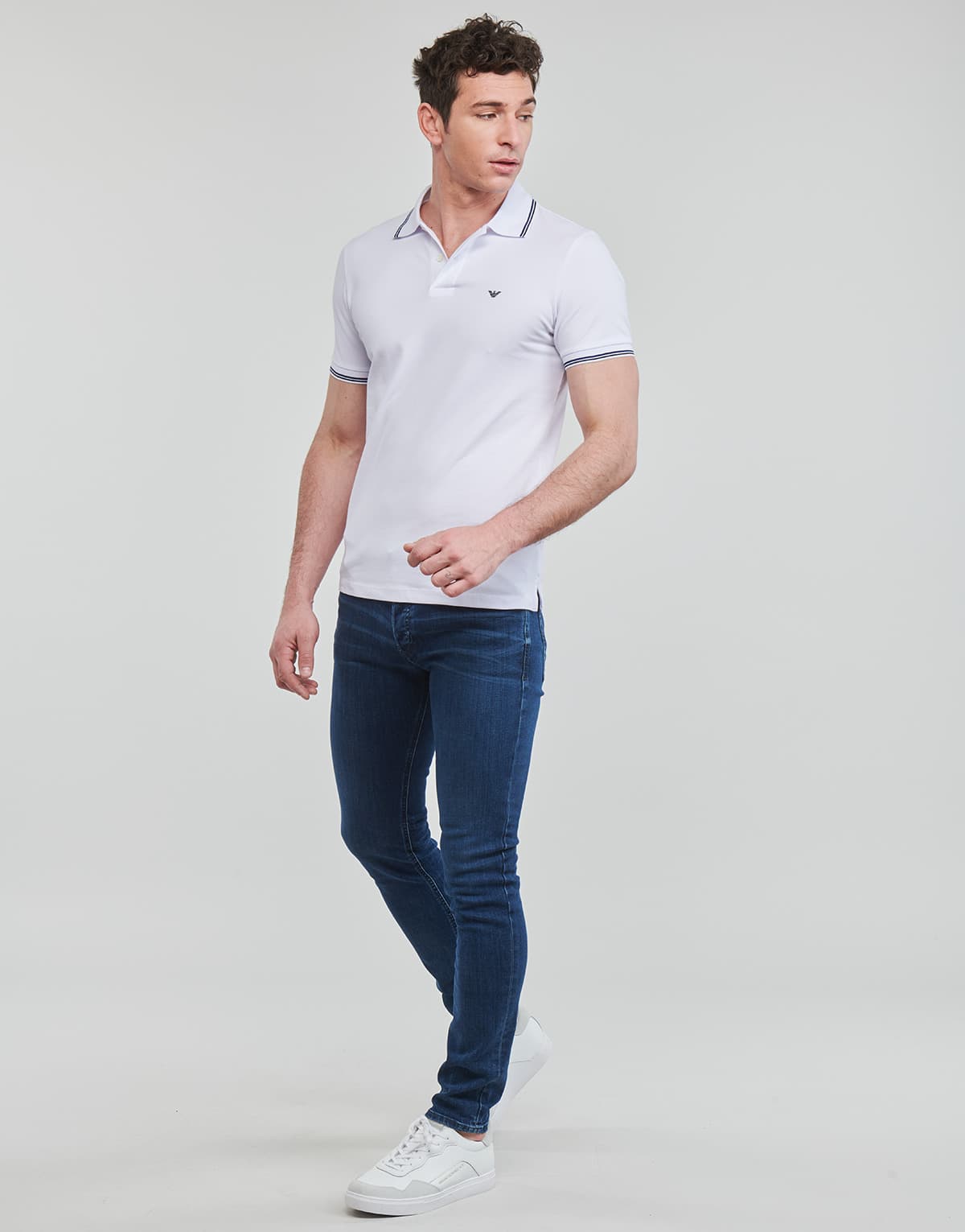 Men's Polo Shirts Emporio Armani White