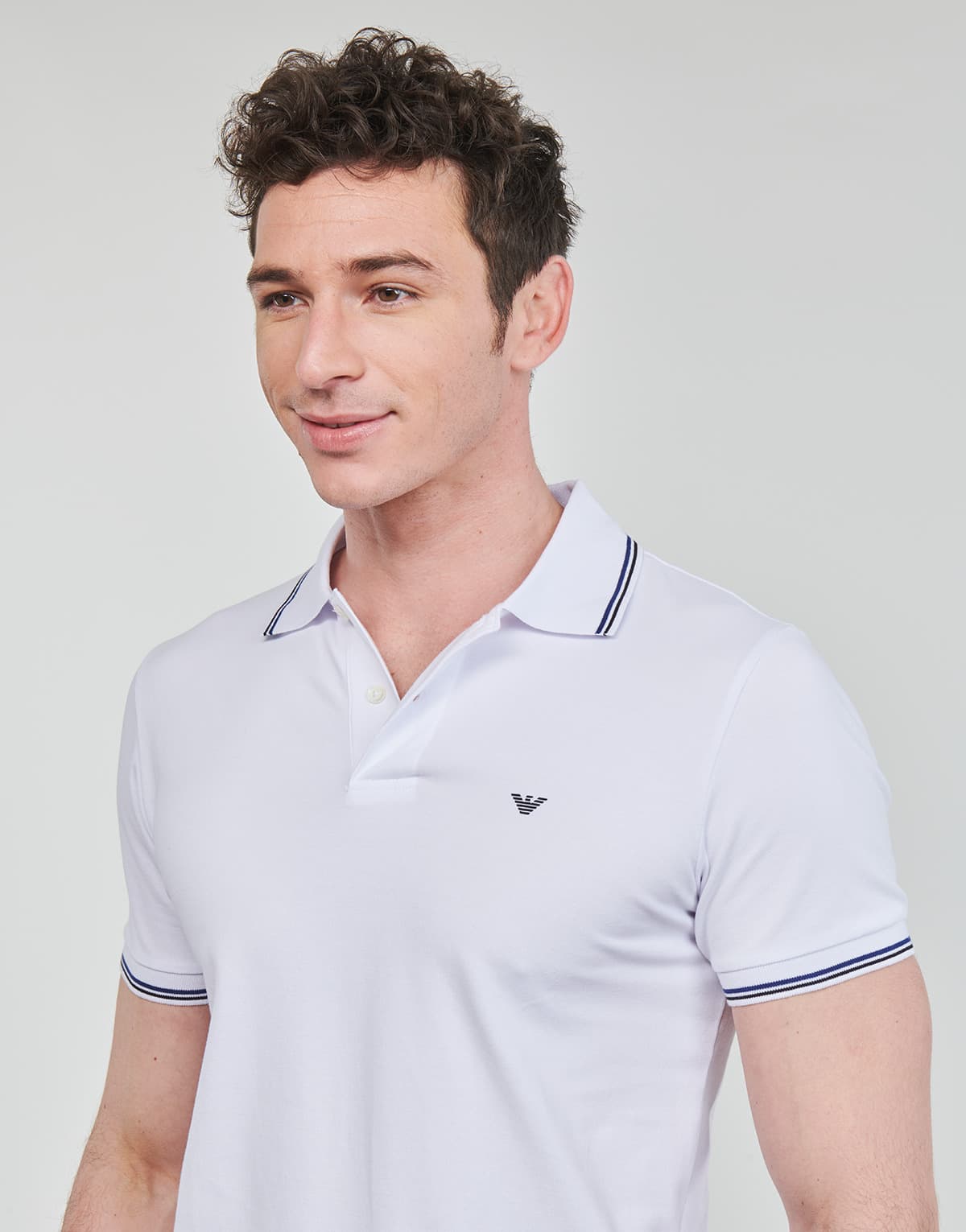 Men's Polo Shirts Emporio Armani White