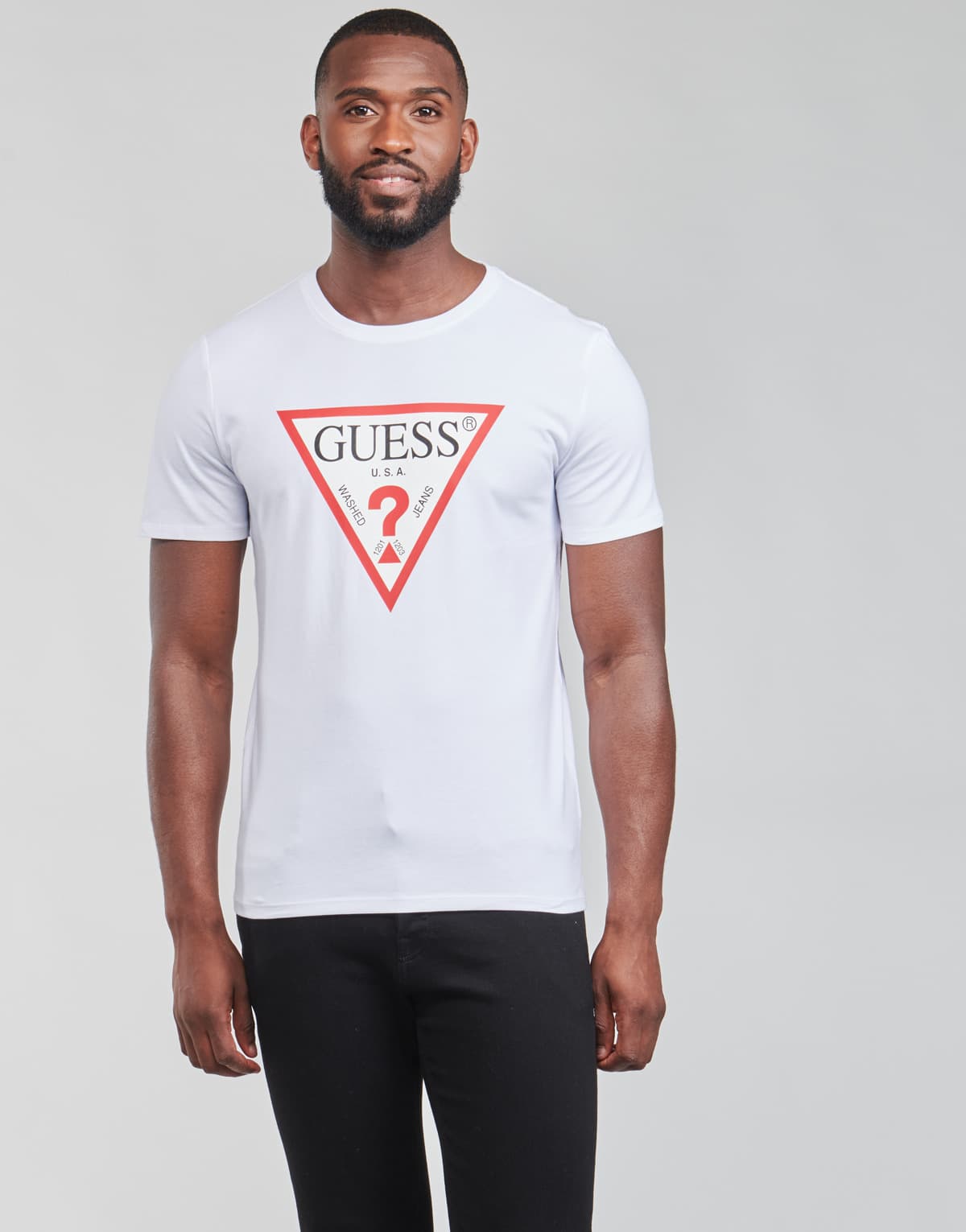 Men's T-Shirts Guess White