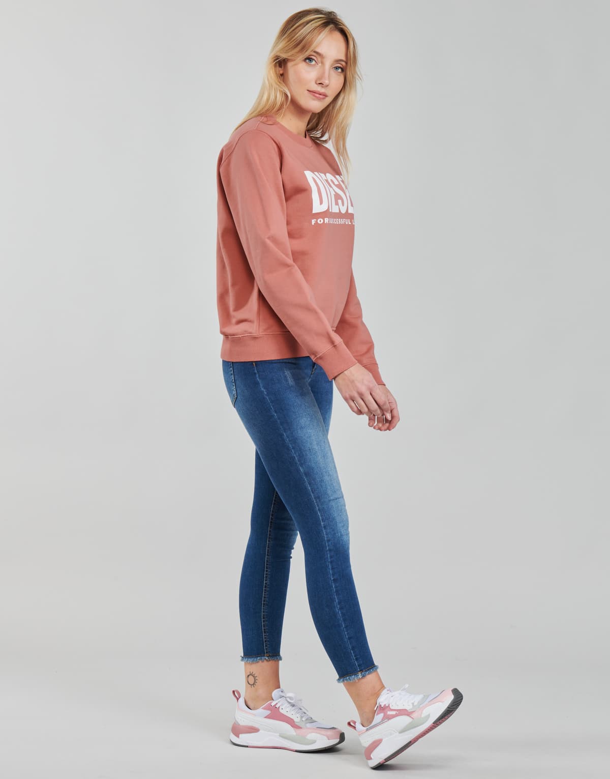 Women's Sports T-Shirts Diesel Pink