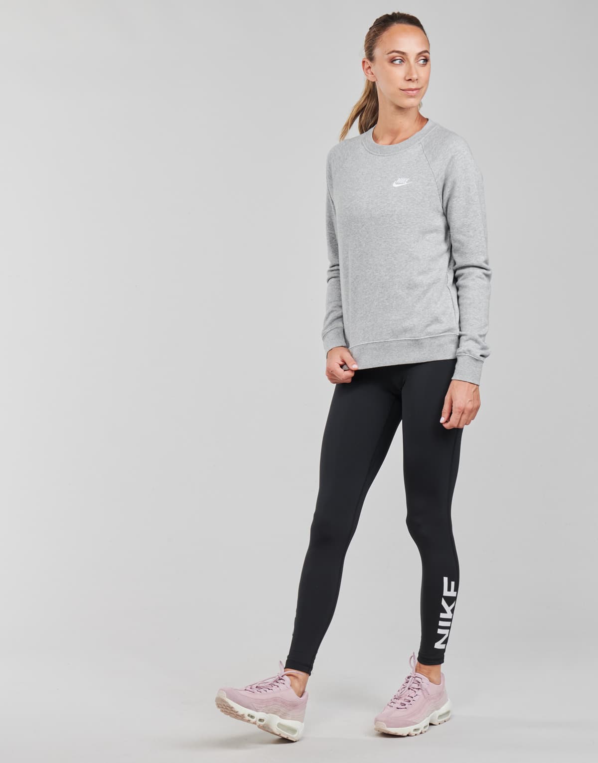 Women's Sports T-Shirts Nike Gray