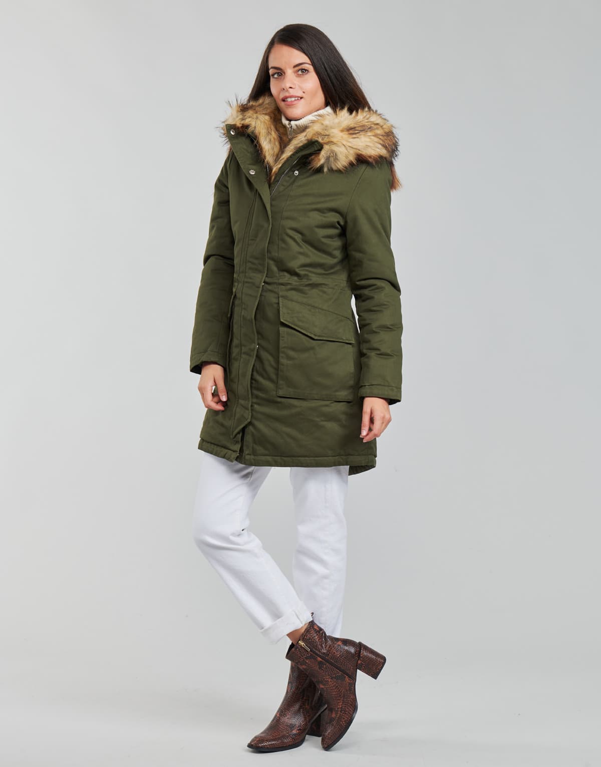 Women's Parkas Betty London Khaki
