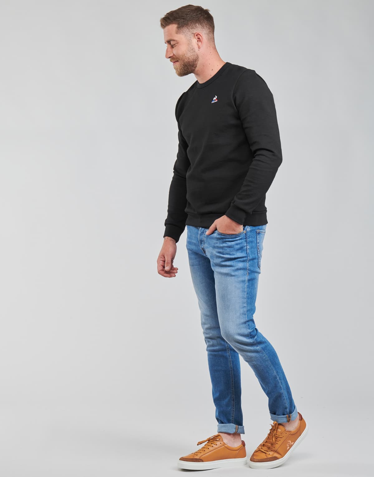 Men's Sports T-Shirts Le Coq Sportif Black