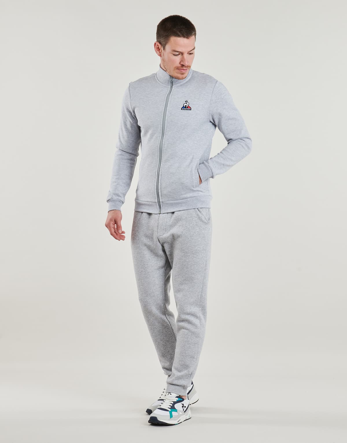 Men's Cardigans Le Coq Sportif Gray