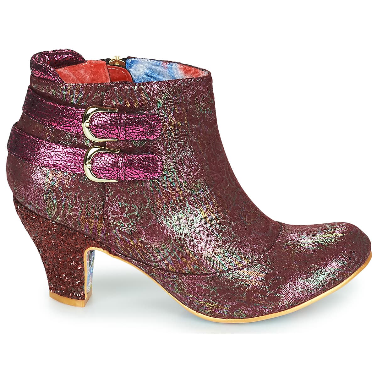 Women's Ankle Boots Irregular Choice Bordeaux