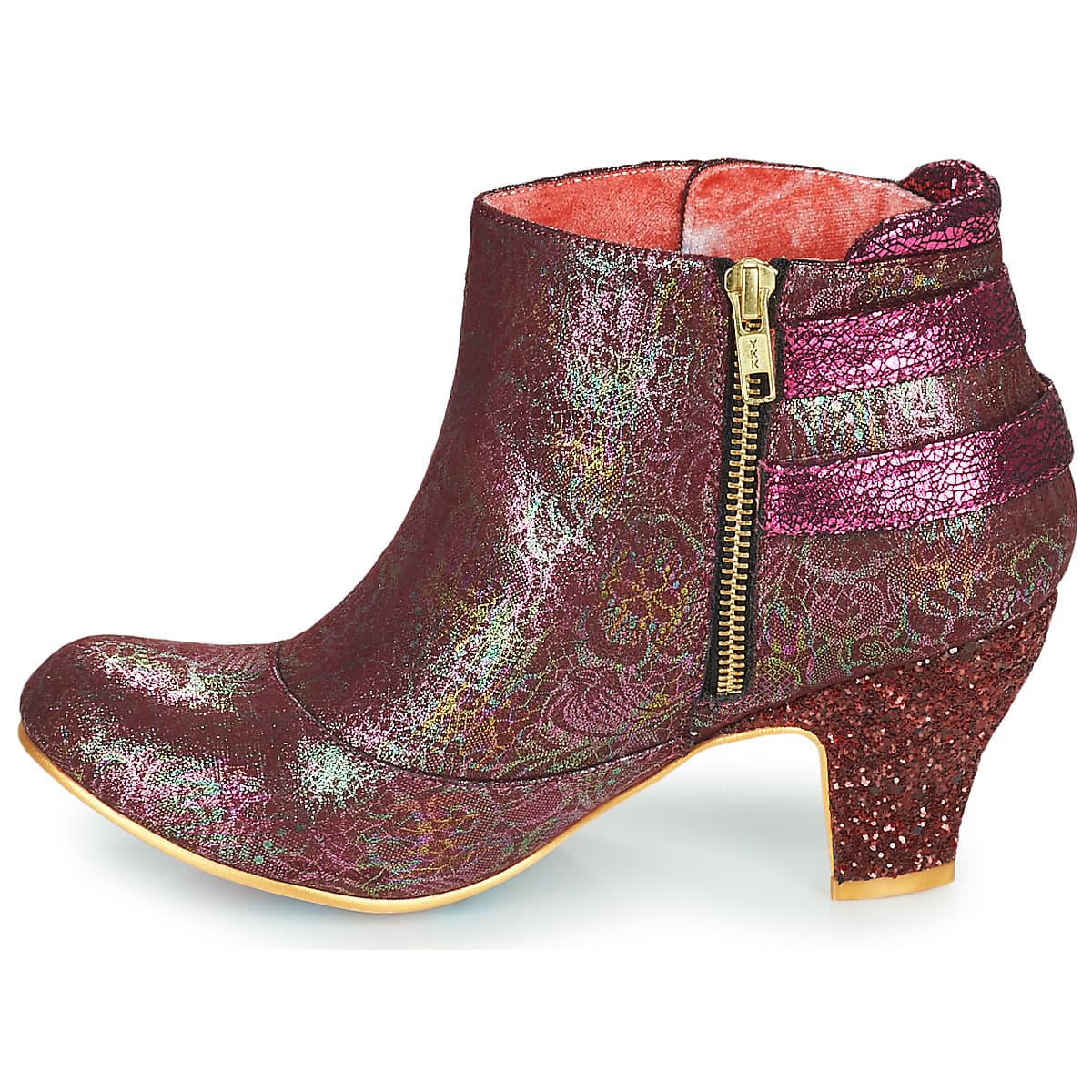 Women's Ankle Boots Irregular Choice Bordeaux