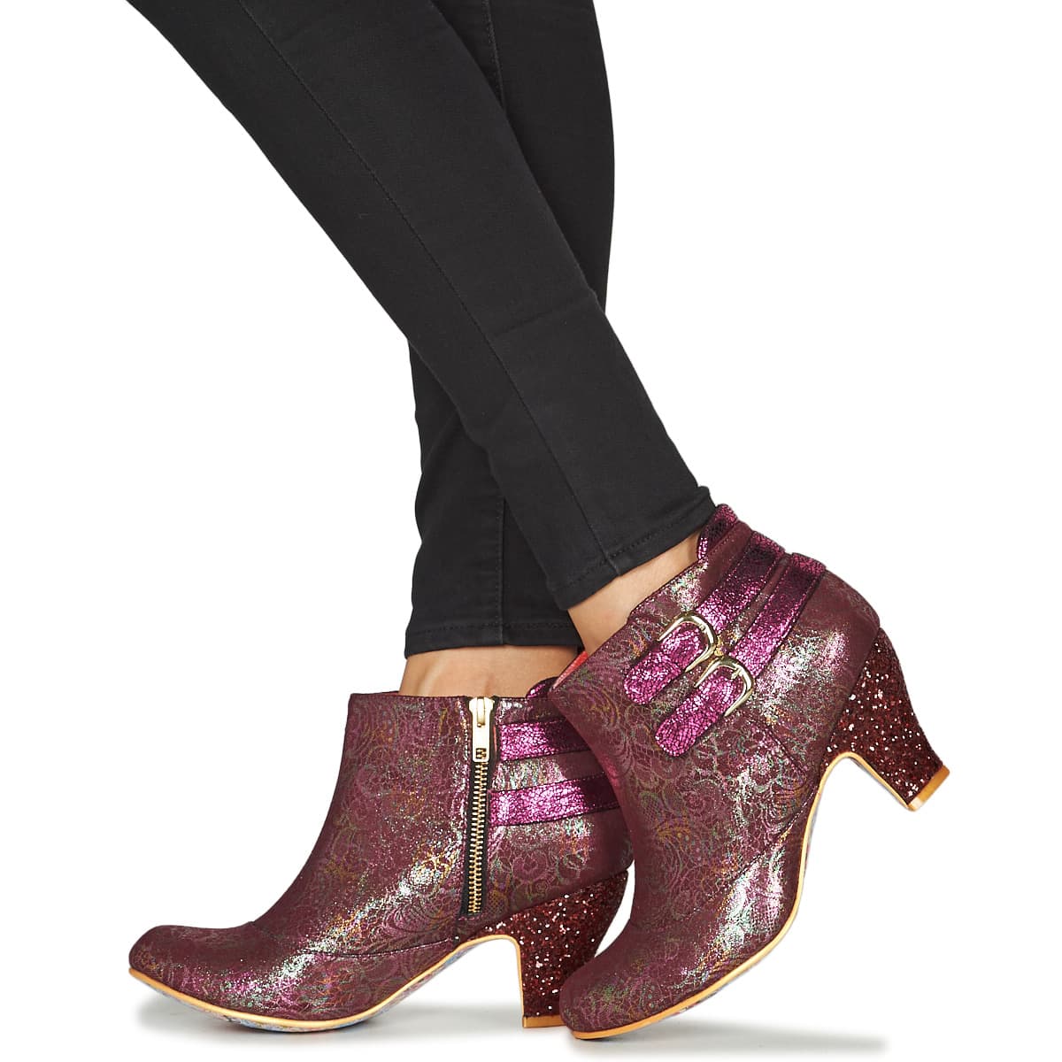 Women's Ankle Boots Irregular Choice Bordeaux