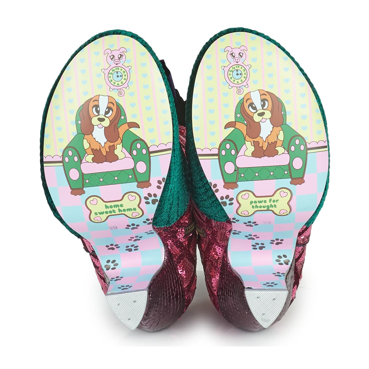 Women's Ankle Boots Irregular Choice Pink