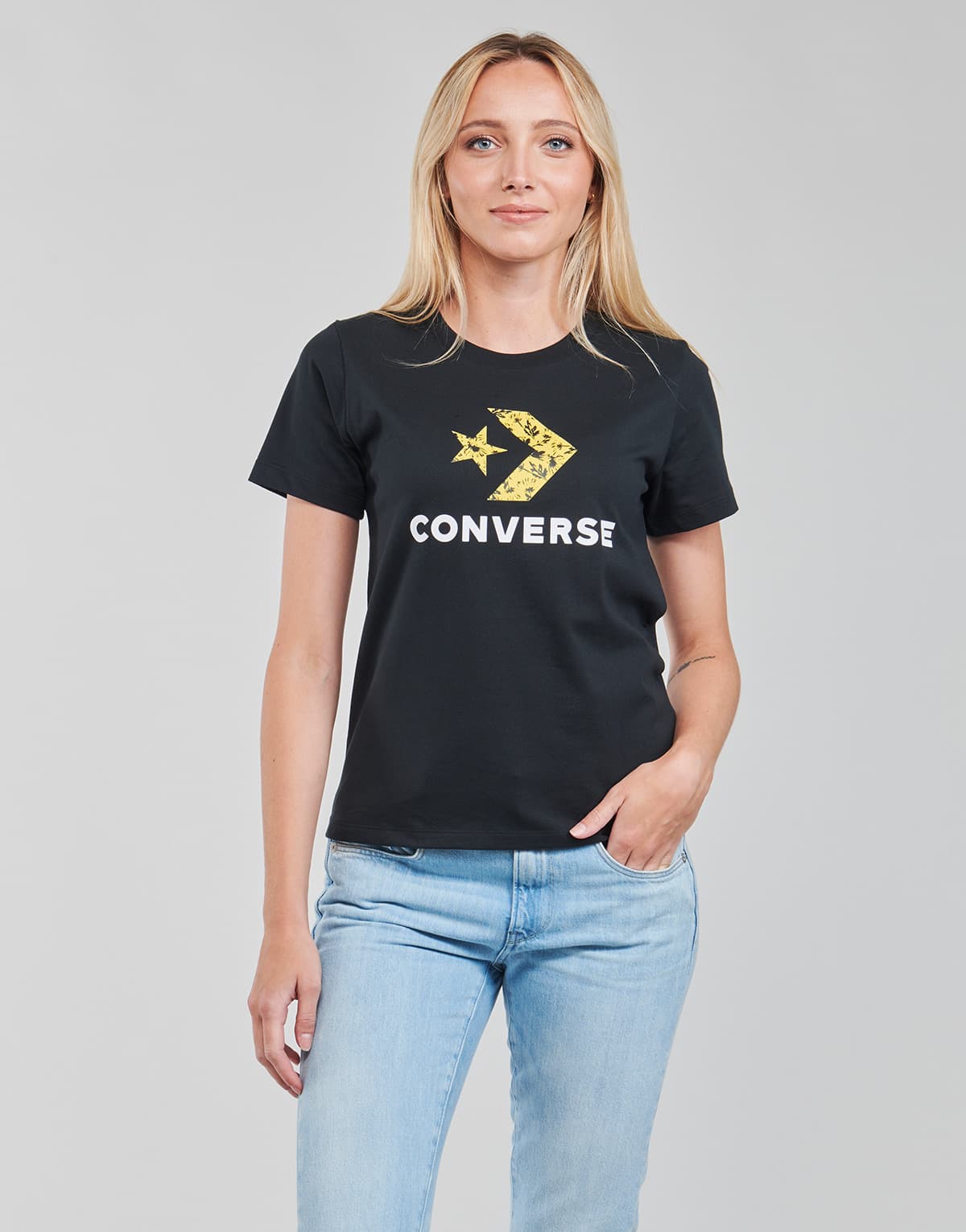 Women's T-Shirts Converse Black