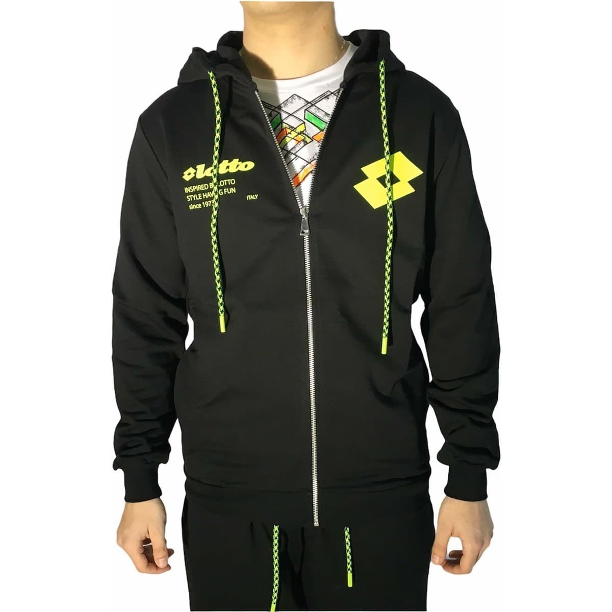 T-shirt με κουκούλα Lotto LTU259