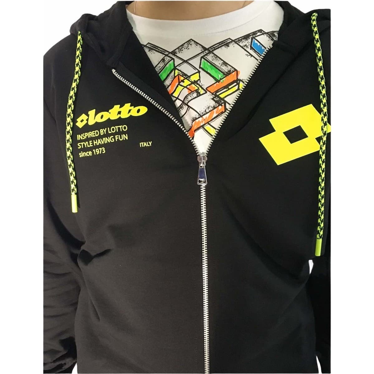 Men's Sports Hoodies & Sweatshirts Lotto Black