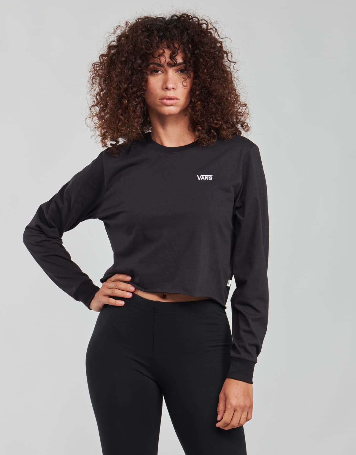 Women's T-Shirts Vans Black