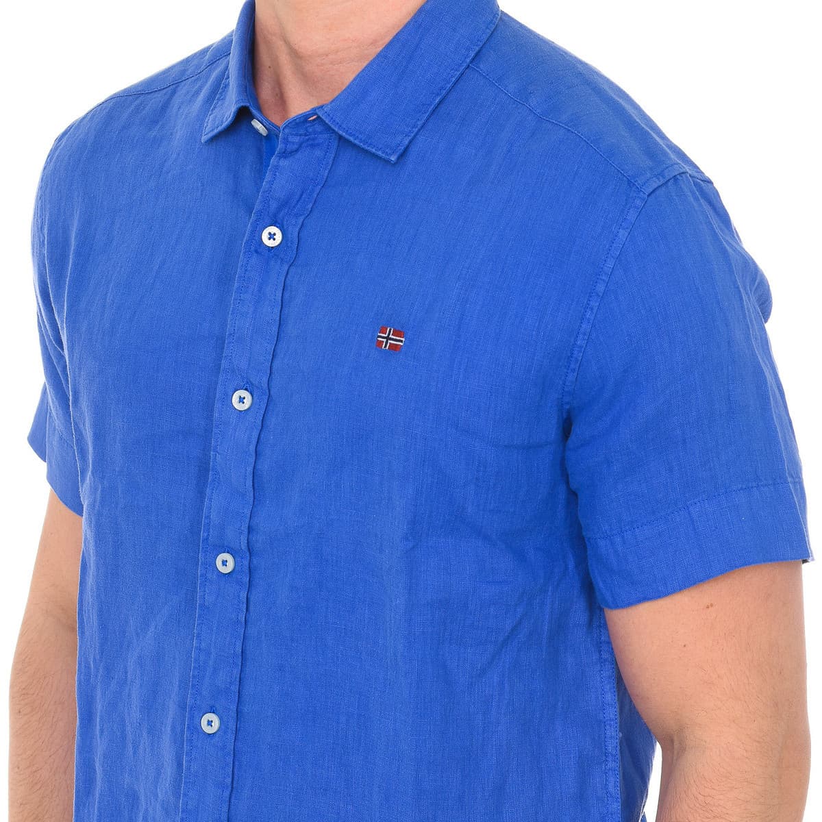 Men's Shirts Napapijri Blue