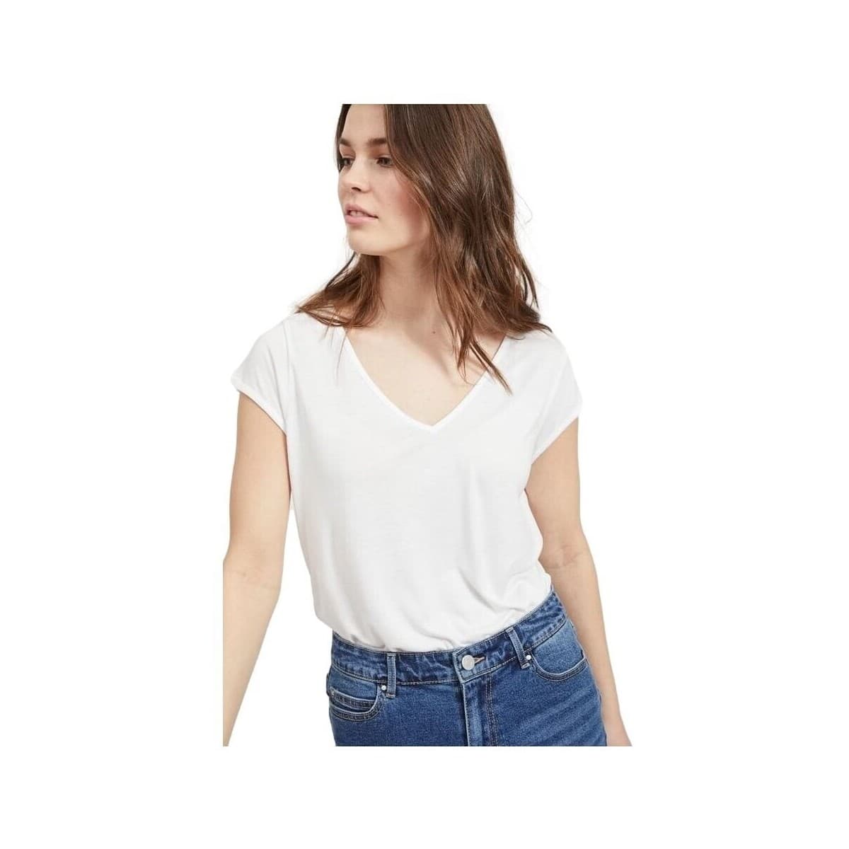 Women's T-Shirts Vila White