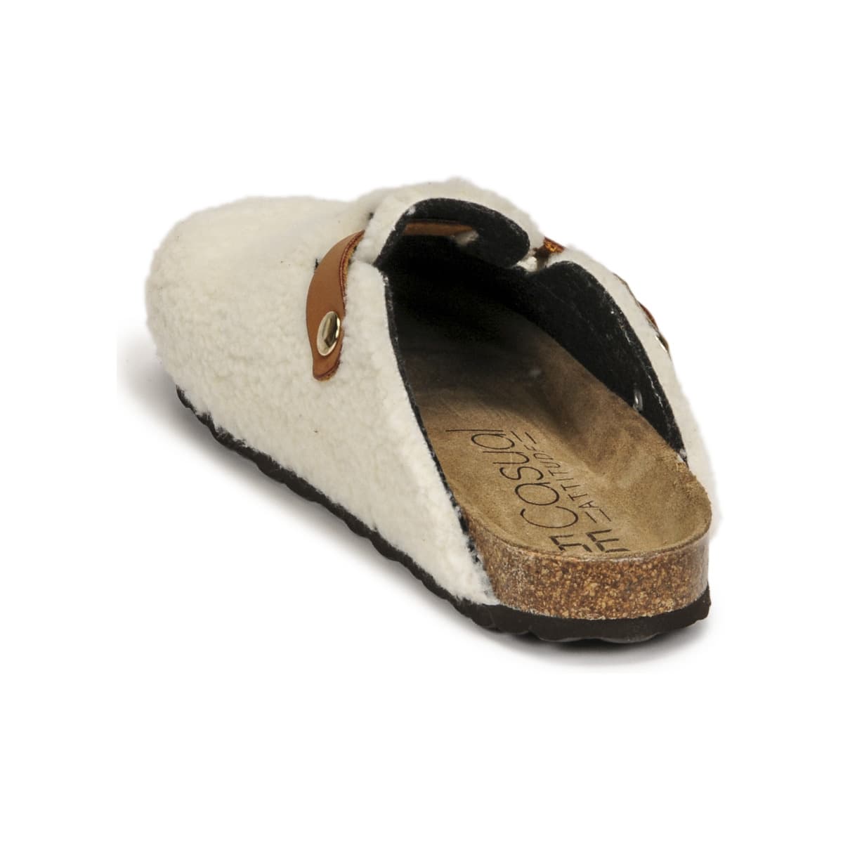 Women's House Slippers Casual Attitude White