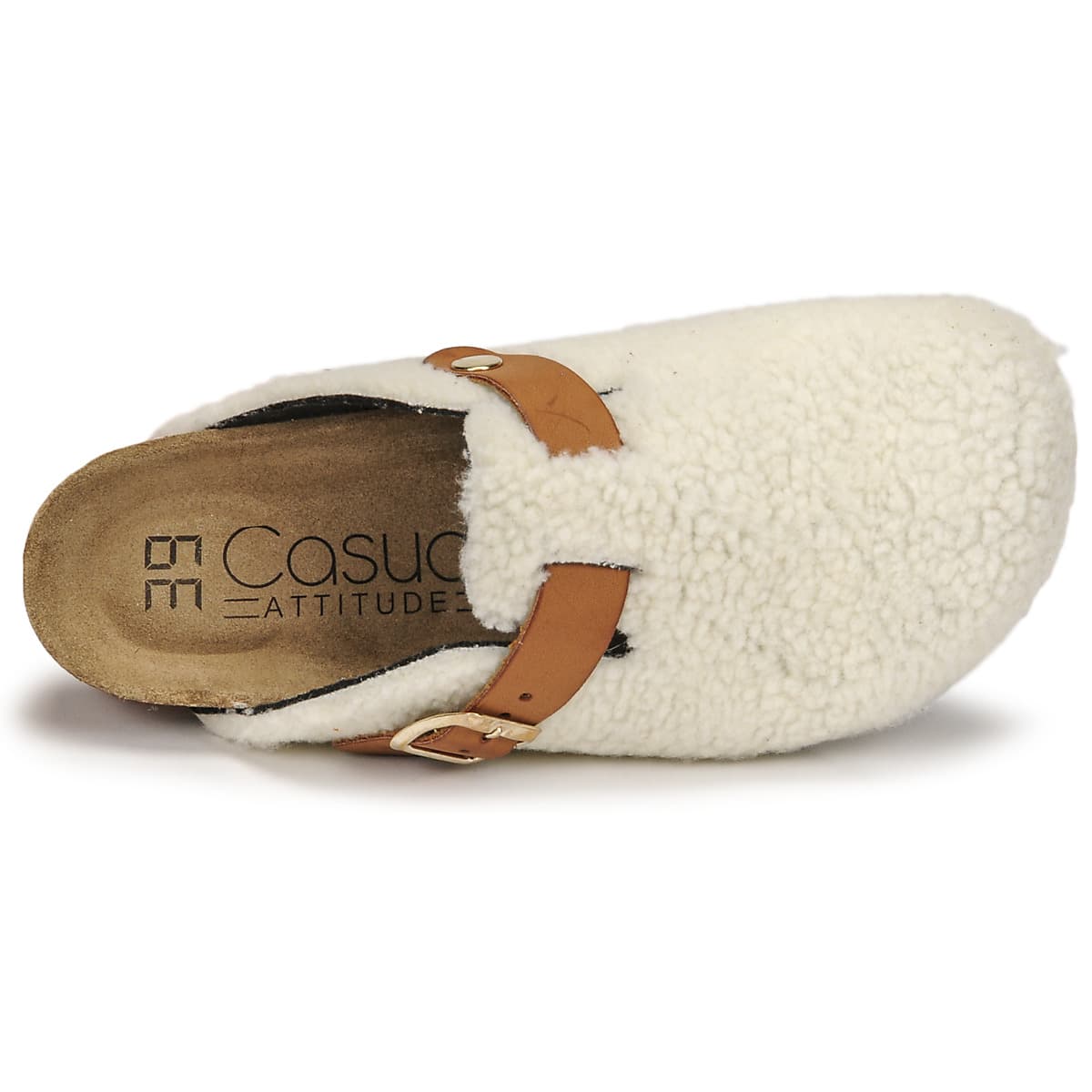 Women's House Slippers Casual Attitude White