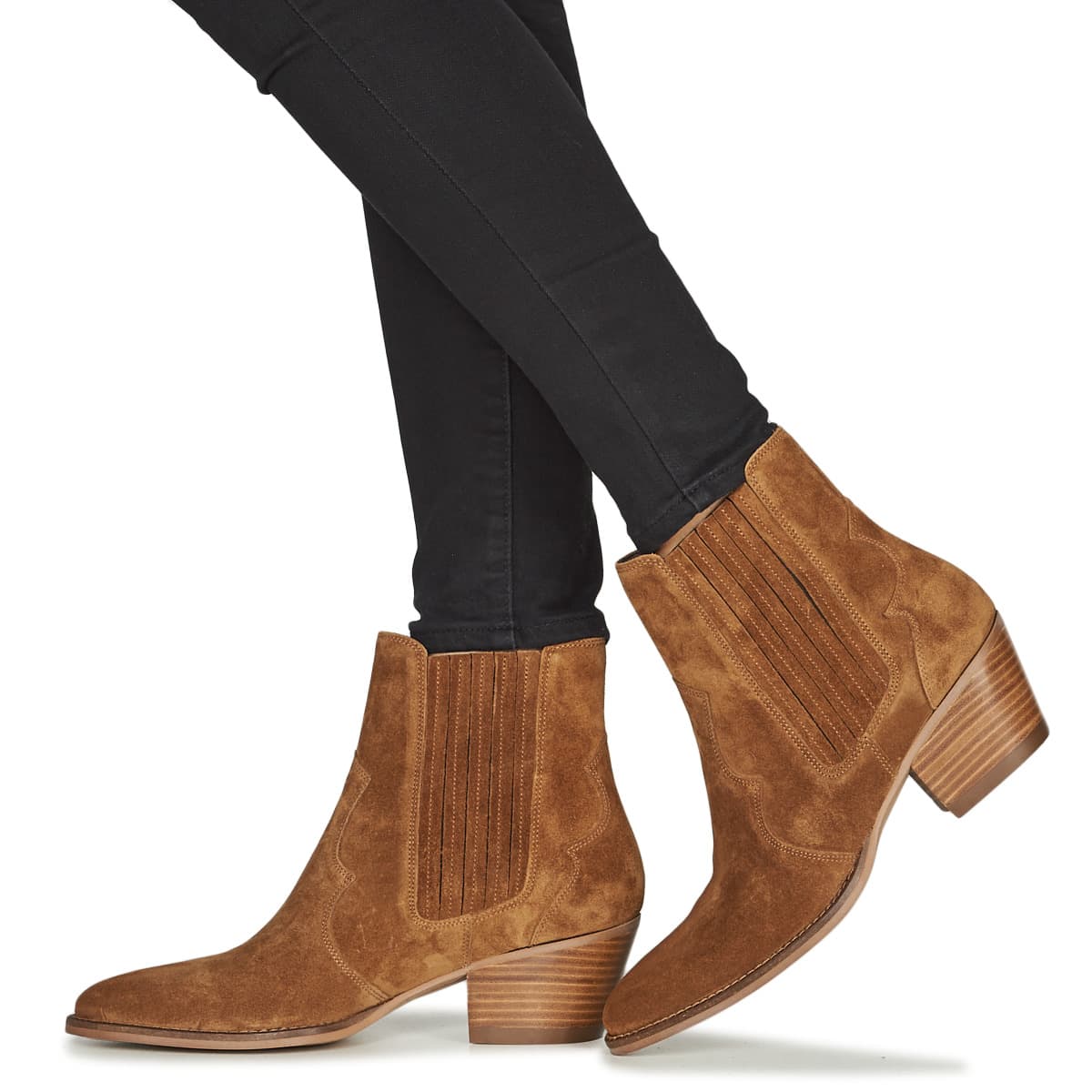 Women's Ankle Boots Maison Minelli Brown