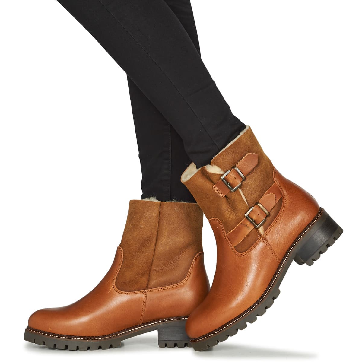 Women's Ankle Boots Maison Minelli Brown