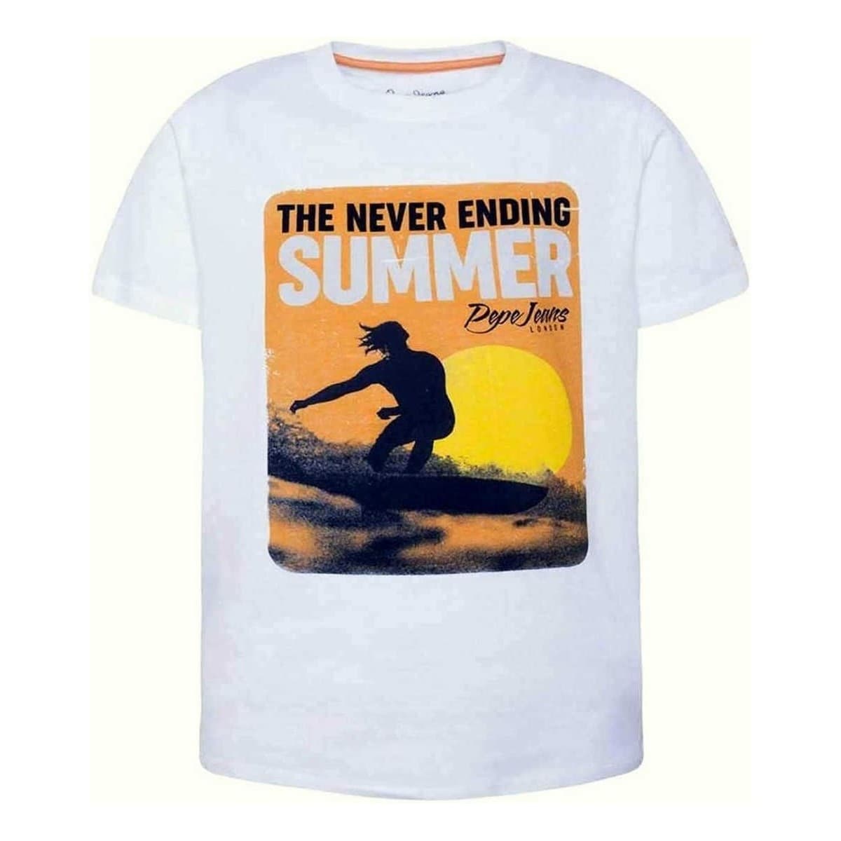 Boys' T-Shirts Pepe Jeans White