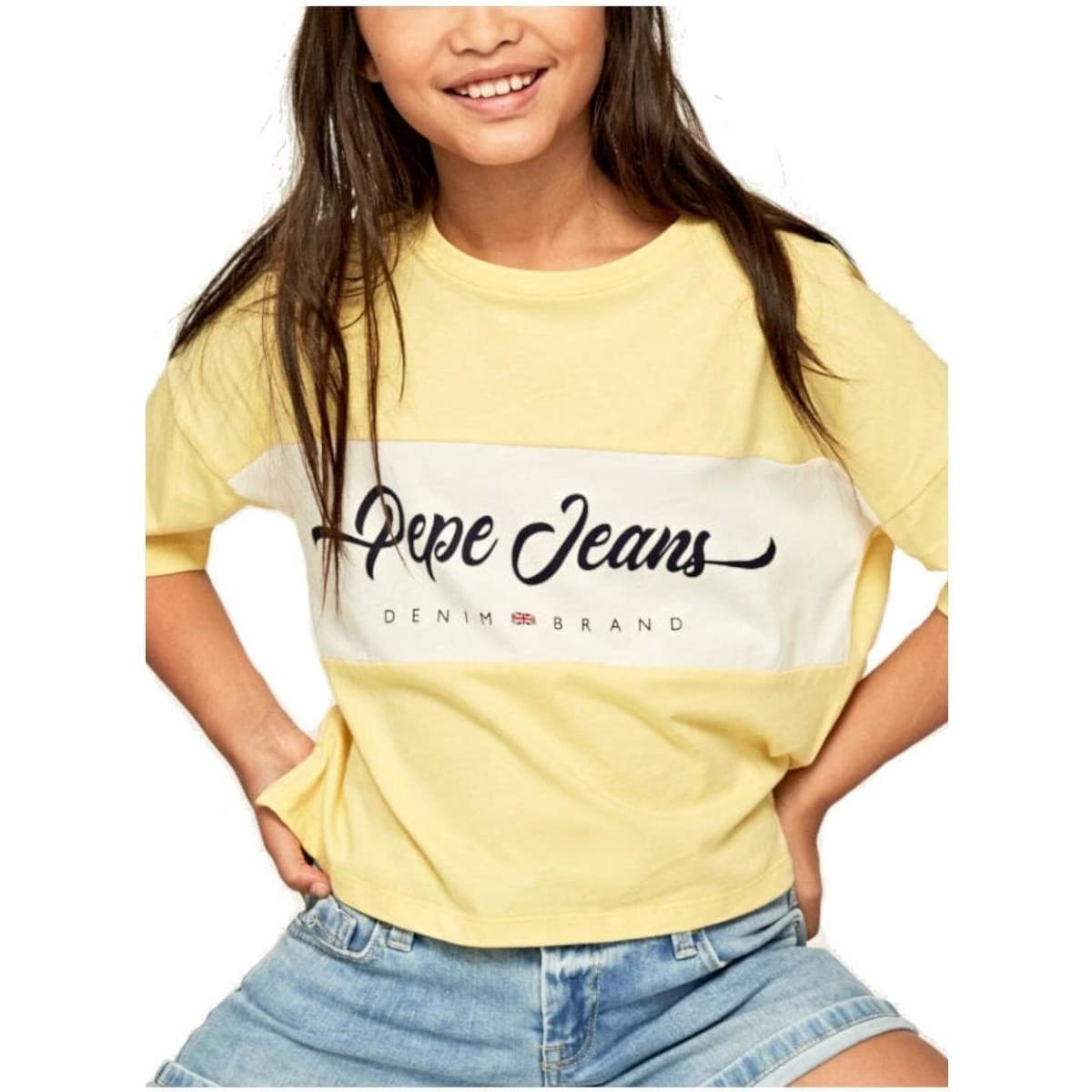 Girls' T-Shirts Pepe Jeans Yellow