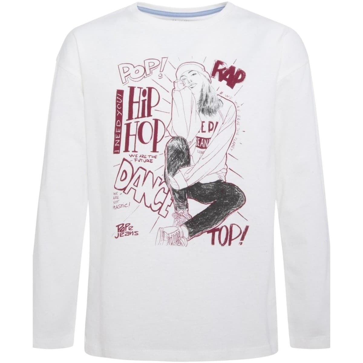 Girls' T-Shirts Pepe Jeans White