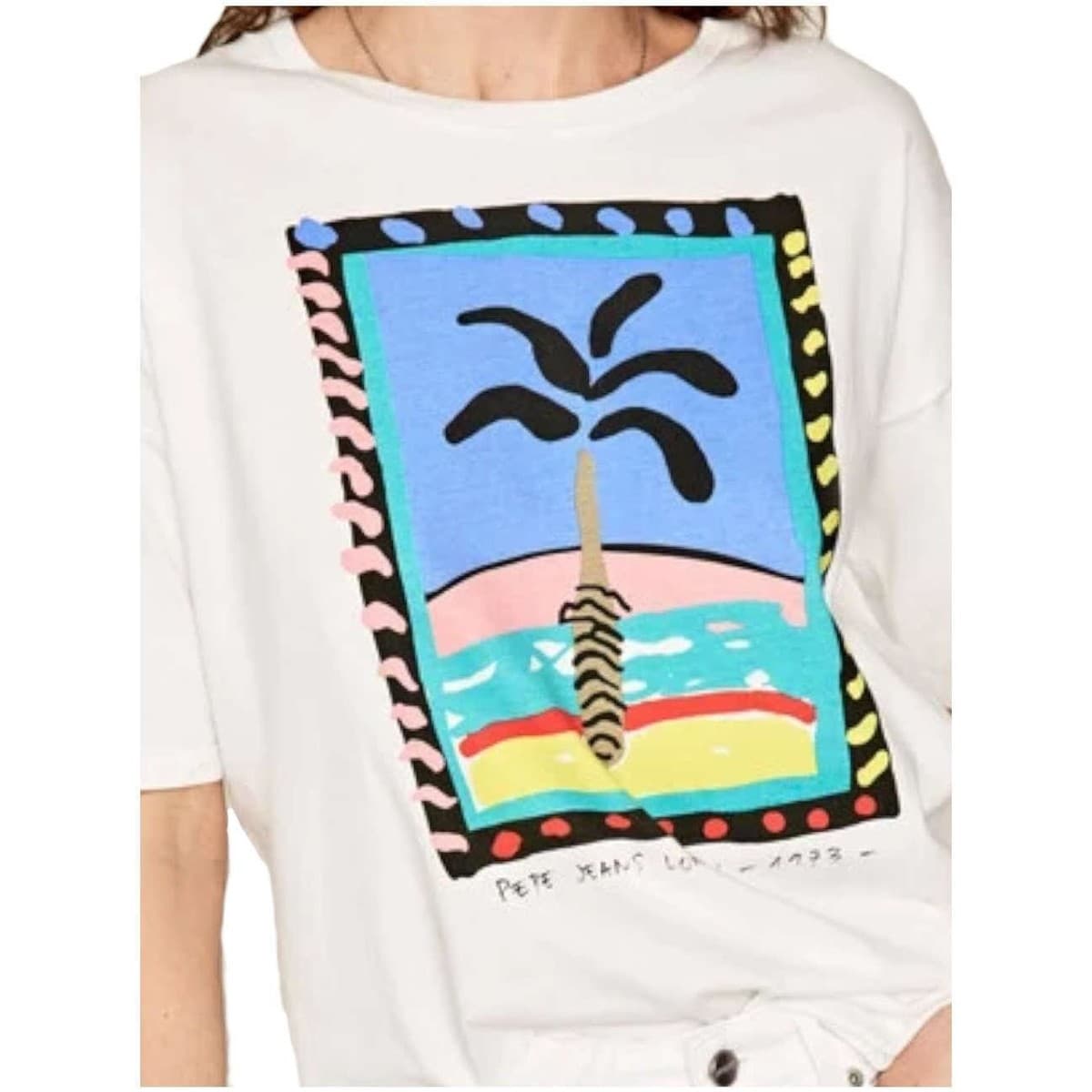 Women's T-Shirts Pepe Jeans White