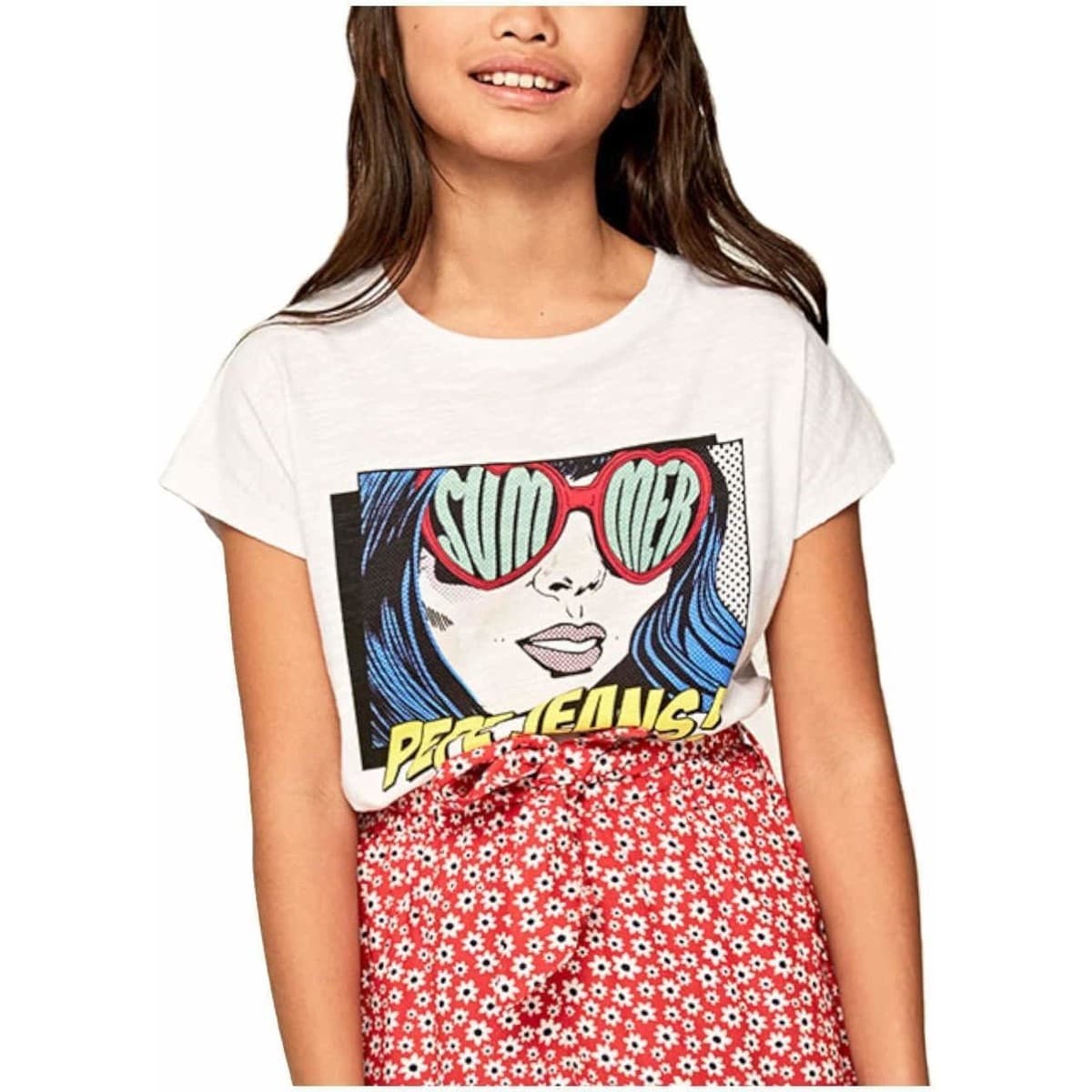 Girls' T-Shirts Pepe Jeans White
