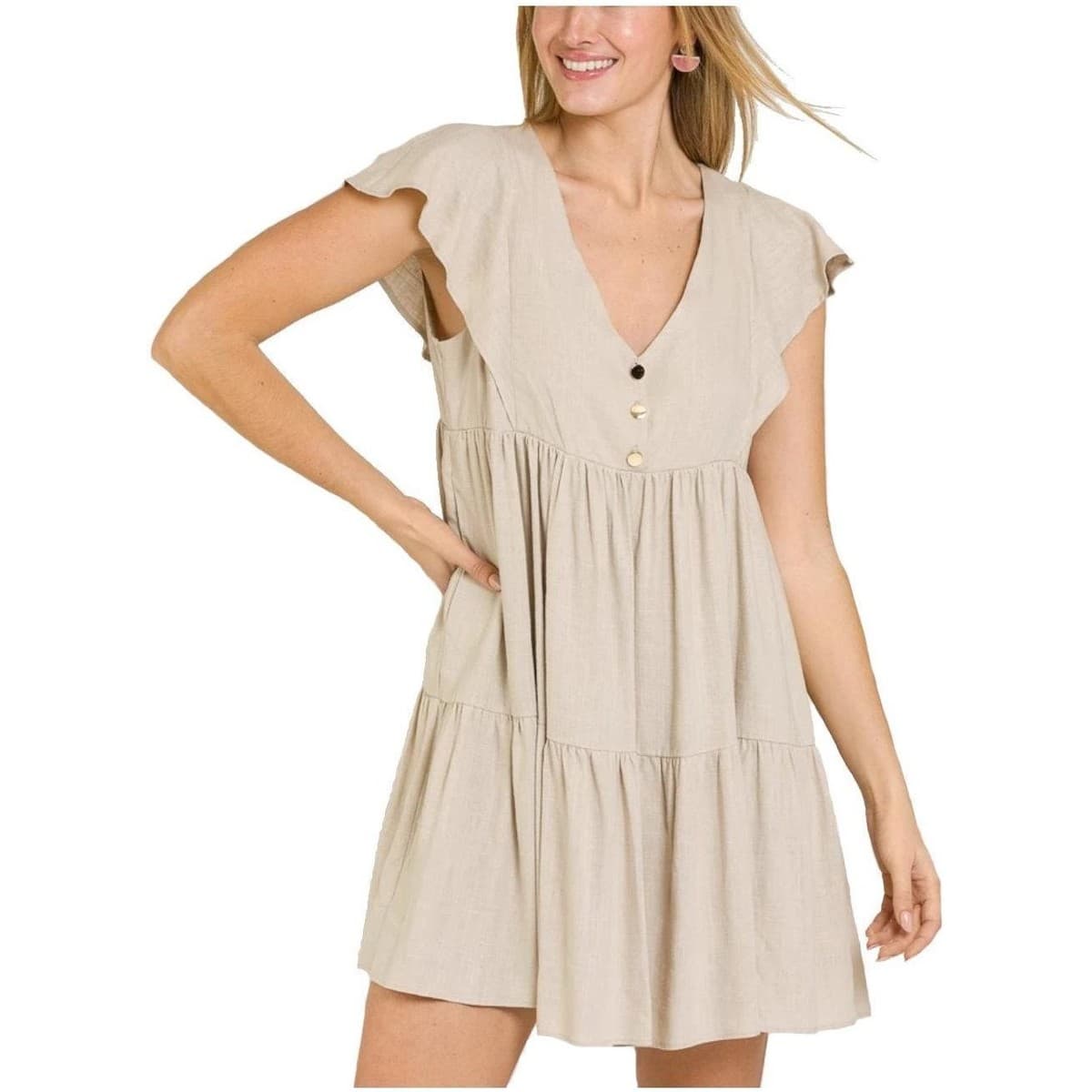 Women's Dresses Naf Naf Beige