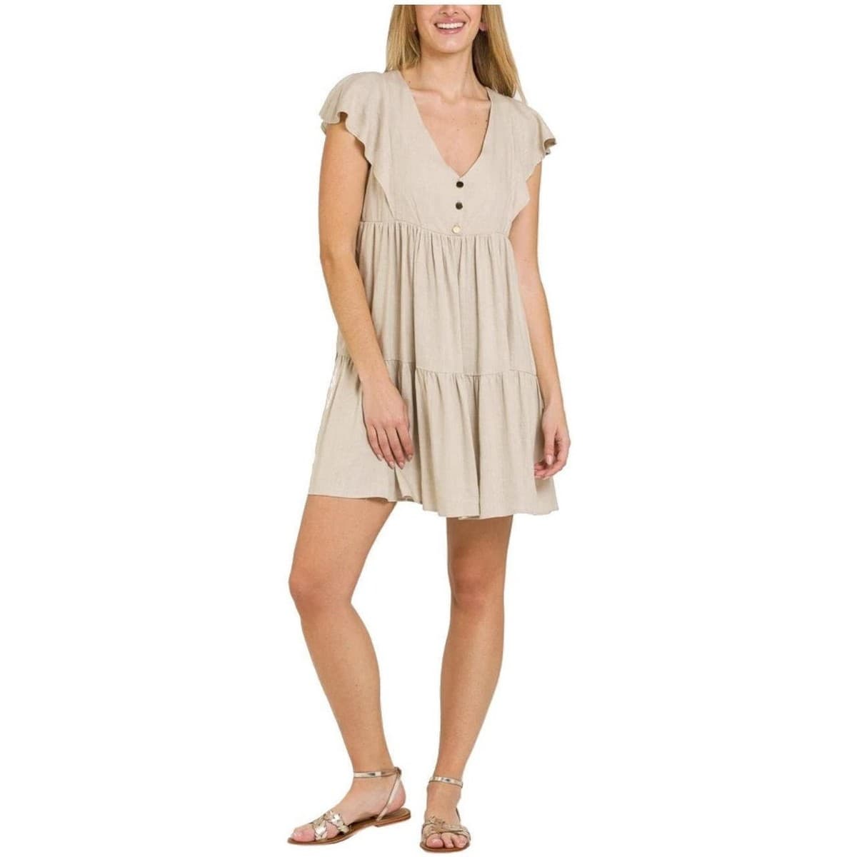 Women's Dresses Naf Naf Beige