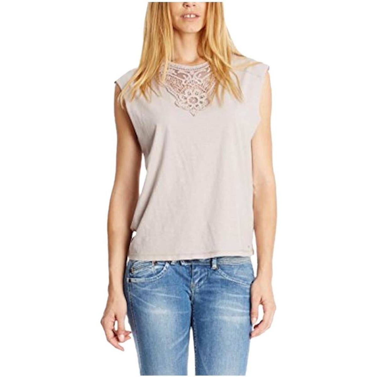 Women's T-Shirts Pepe Jeans Beige