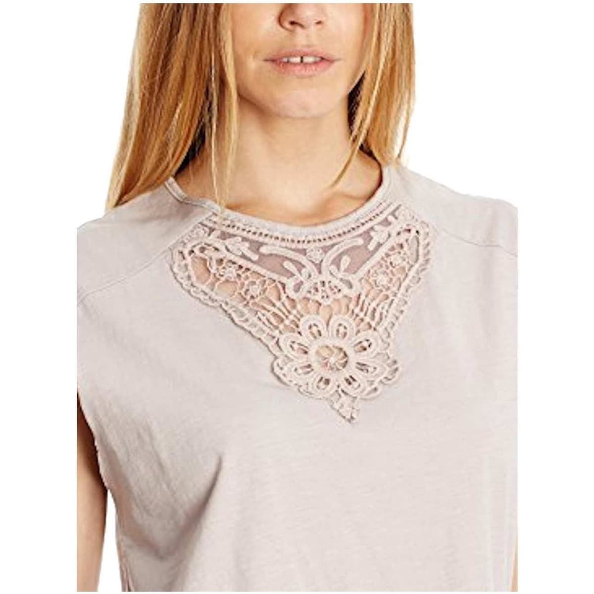 Women's T-Shirts Pepe Jeans Beige