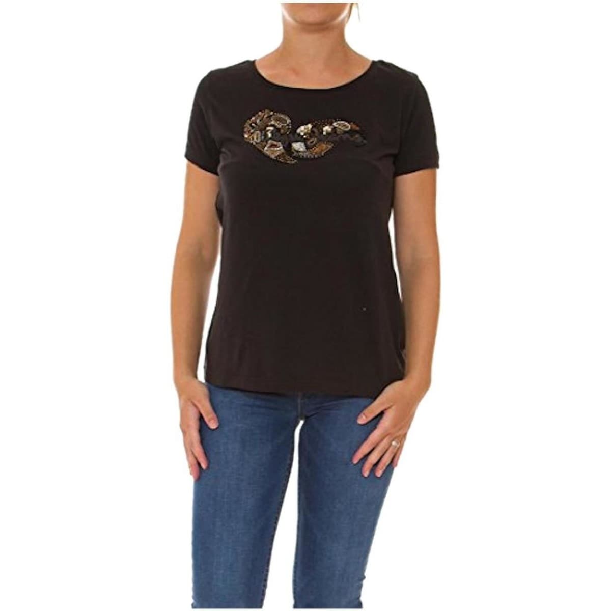 Women's T-Shirts Pepe Jeans Black