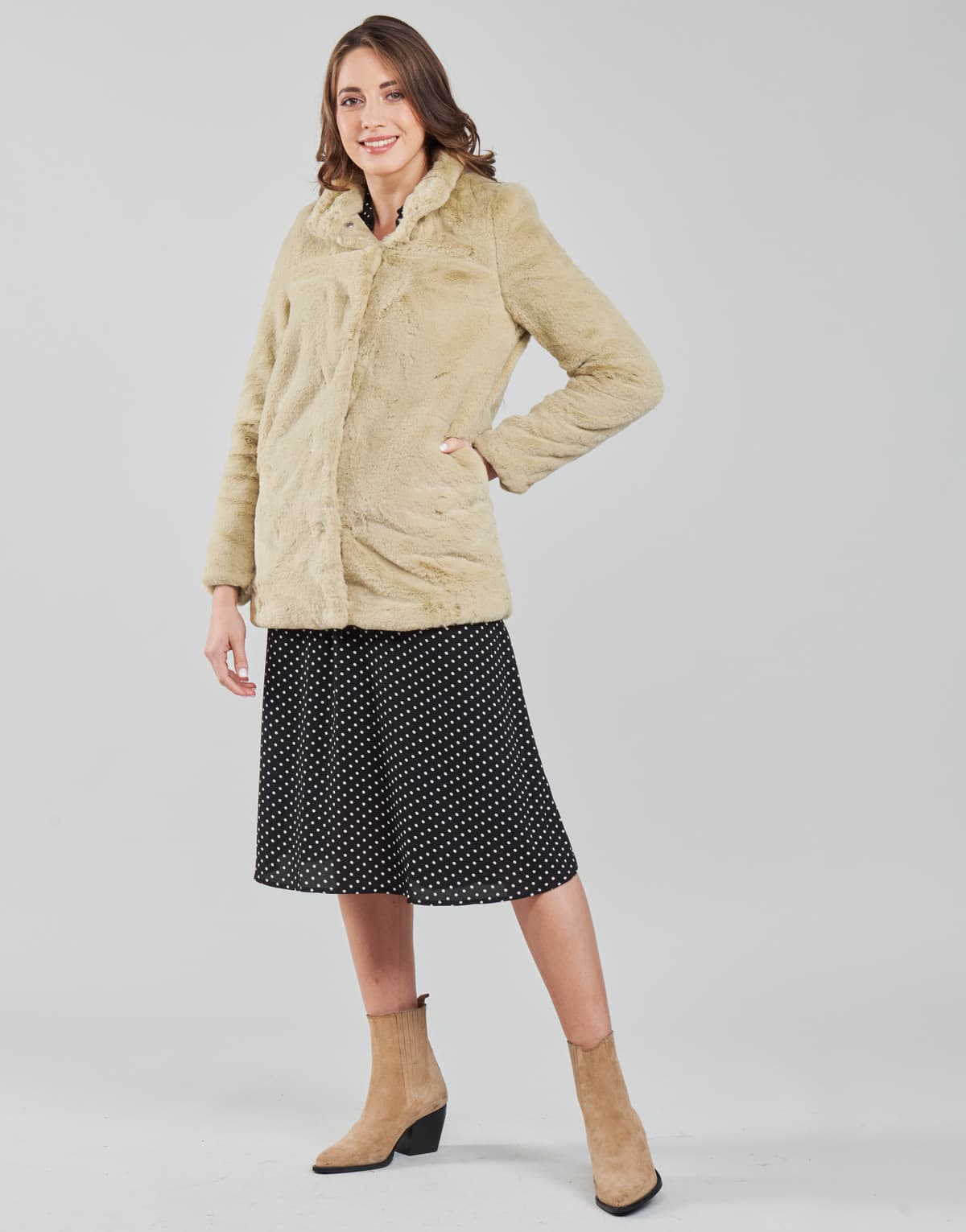 Women's Coats Vero Moda Beige