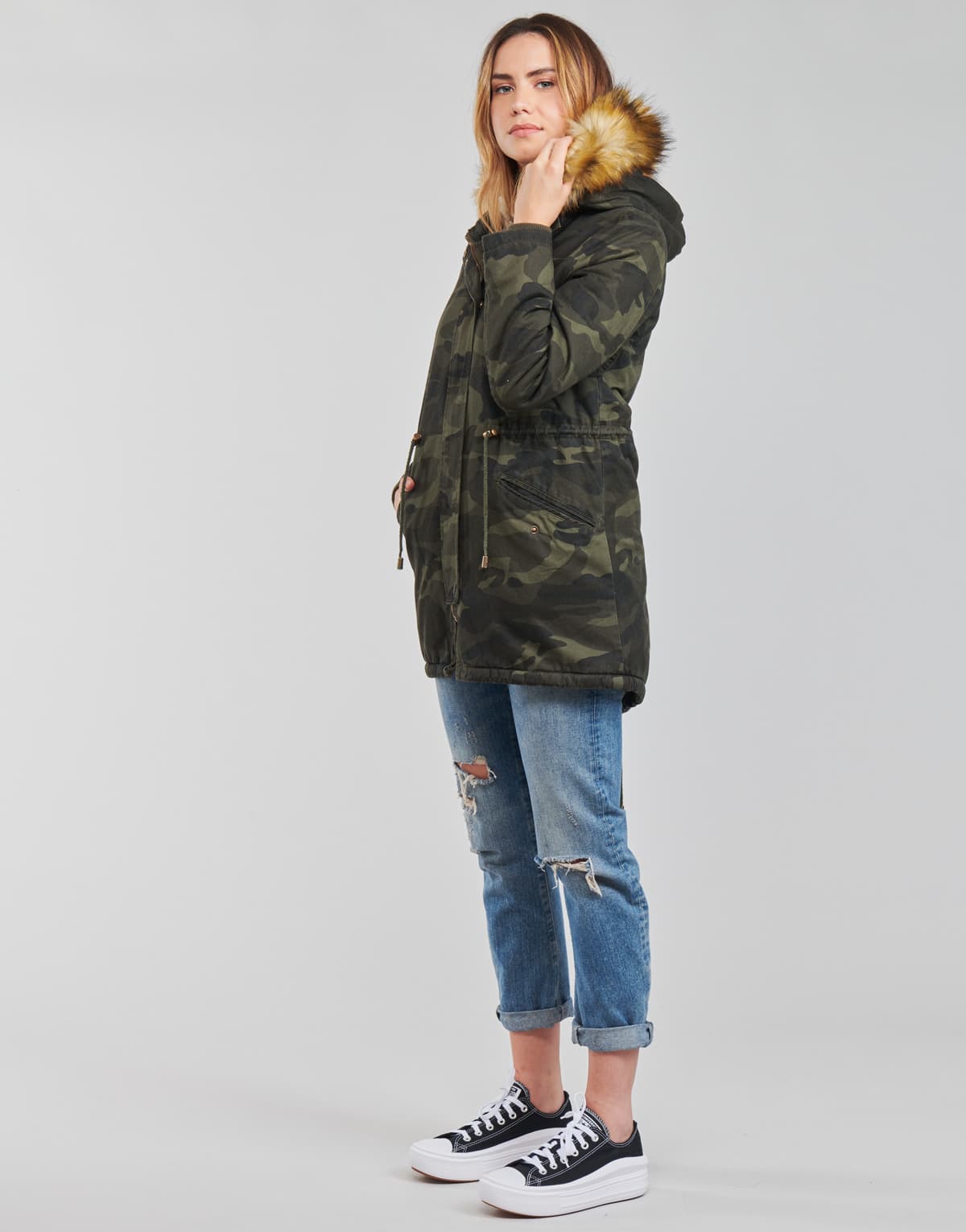 Women's Parkas Yurban Khaki