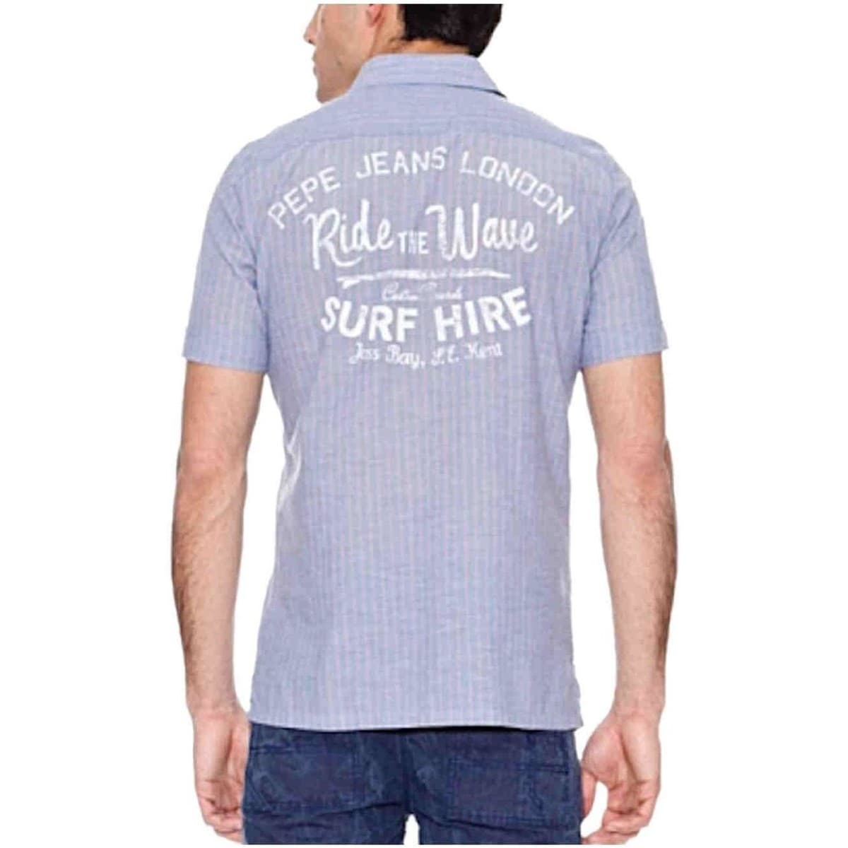 Men's Shirts Pepe Jeans Blue