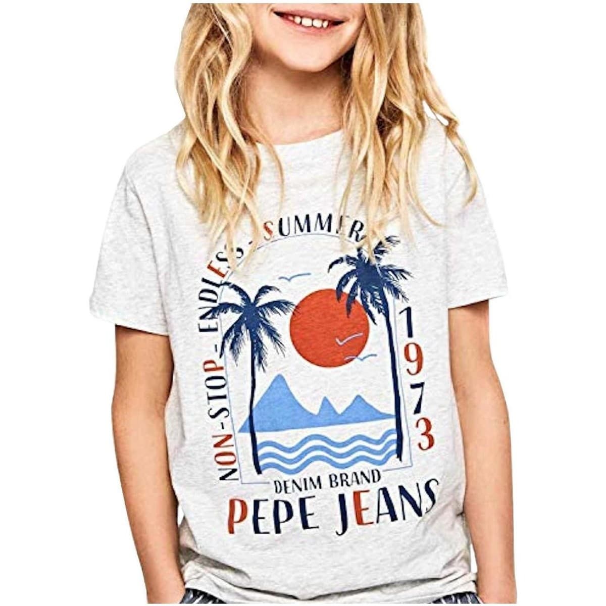 Boys' T-Shirts Pepe Jeans Gray
