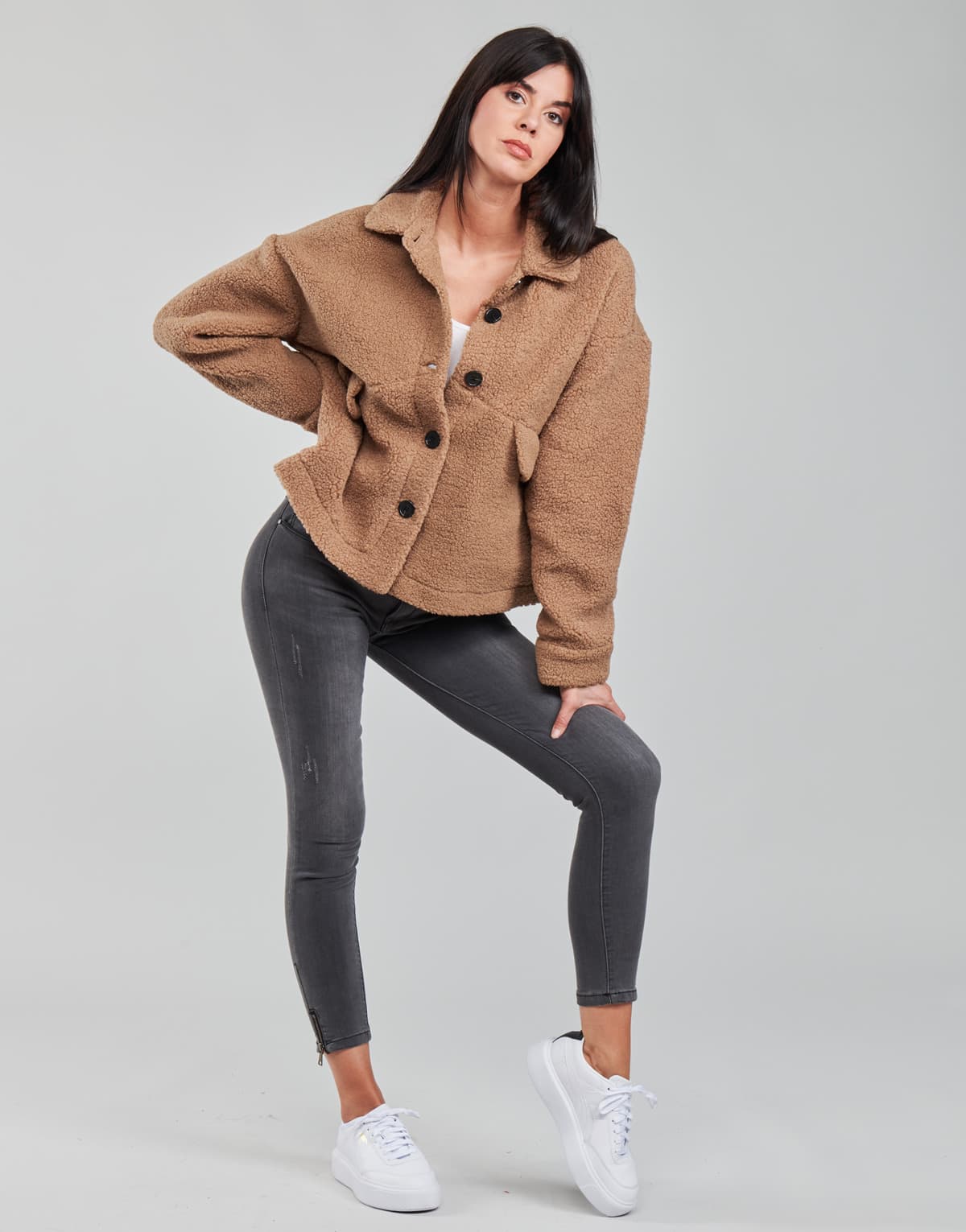 Women's Coats Yurban Brown